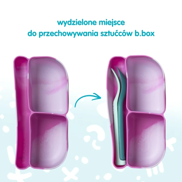 B.BOX SILIKONOWY WKŁAD DO MINI LUNCHBOXA NA SZTUĆCE OCEAN