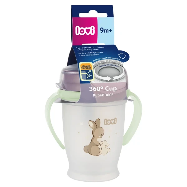 LOVI KUBEK 360 NIGHT&DAY RABBIT 250ML