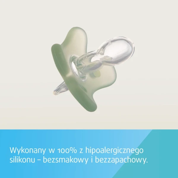 CANPOL SMOCZEK SILIKONOWY SYMETRYCZNY 0-6m ZIELONY 1 SZT