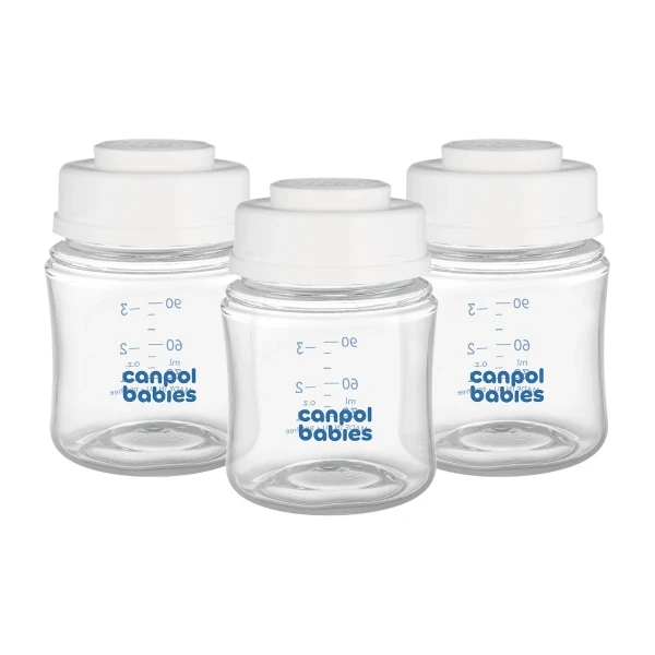 CANPOL ZESTAW BUTELEK DO PRZECHOWYWANIA POKARMU 3x120ML 