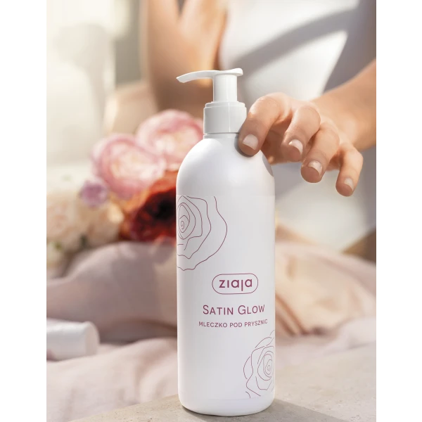 ZIAJA SATIN GLOW MLECZKO POD PRYSZNIC 390ML