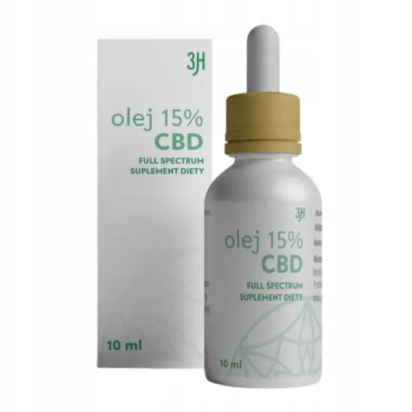 3H OLEJ OLEJEK KONOPNY 15% CBD FULL SPECTRUM 10 ML