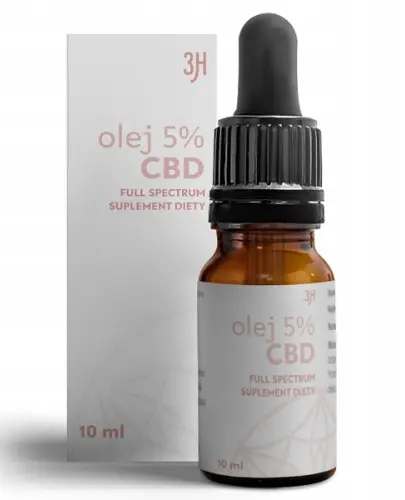 3H OLEJ OLEJEK KONOPNY 5% CBD FULL SPECTRUM 10 ML