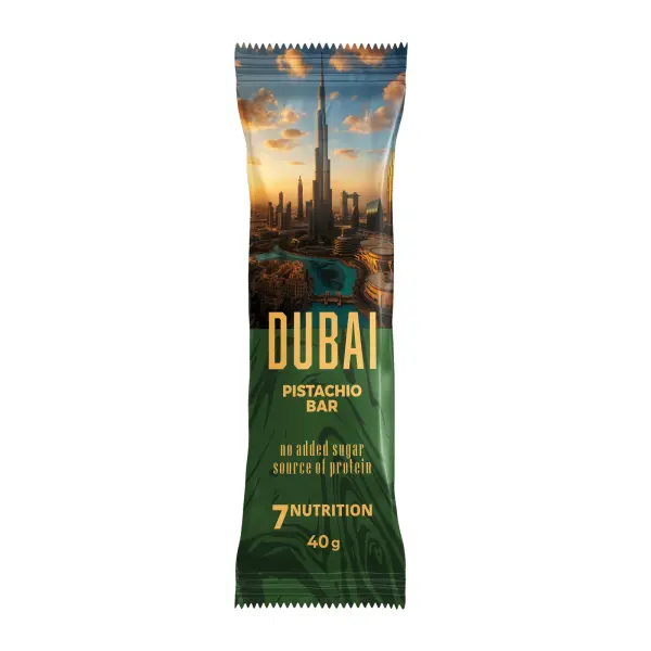 7 NUTRITION BAR DUBAI BATON PROTEINOWY PISTACJOWY BEZ CUKRU 40G