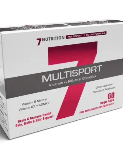 7 NUTRITION MULTISPORT ZESTAW WITAMIN I MINERAŁÓW 60 VEGE CAPS. 