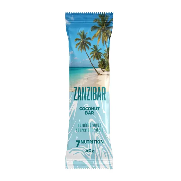 7 NUTRITION PROTEIN BAR ZANZIBAR  BATON PROTEINOWY KOKOS BEZ CUKRU  40G