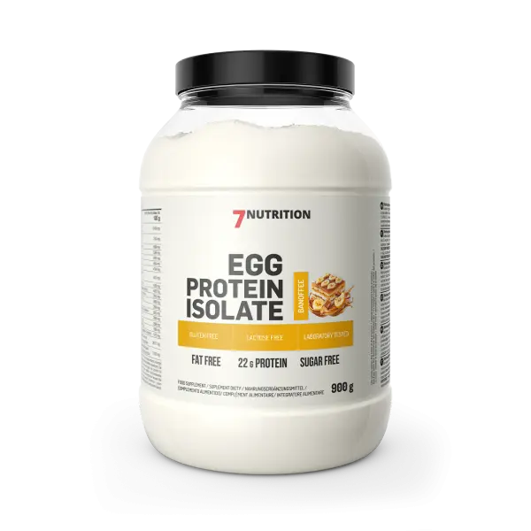 7NUTRITION EGG PROTEIN ISOLATE IZOLAT BIAŁKA JEJ BEZ LAKTOZY BANOFFEE 900G
