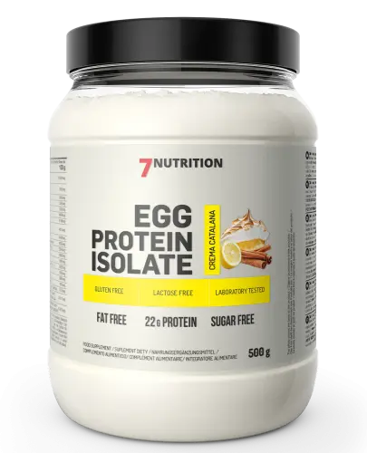 7NUTRITION EGG PROTEIN ISOLATE IZOLAT BIAŁKA JEJ BEZ LAKTOZY CREMA CATALANA 500G