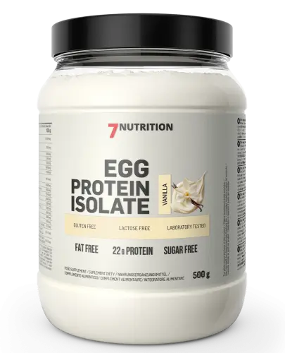 7NUTRITION EGG PROTEIN ISOLATE IZOLAT BIAŁKA JEJ BEZ LAKTOZY WANILIA 500G