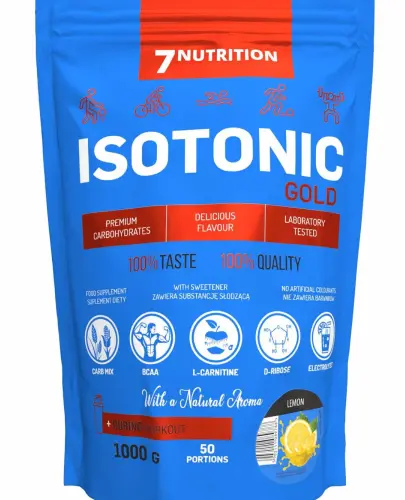 7NUTRITION ISOTONIC GOLD IZOTONIK LEMON CYTRYNA 1000 G