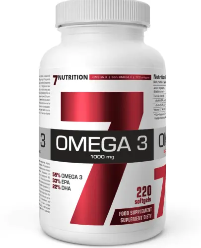 7NUTRITION OMEGA 3 KWASY EPA DHA 220 KAPSUŁEK