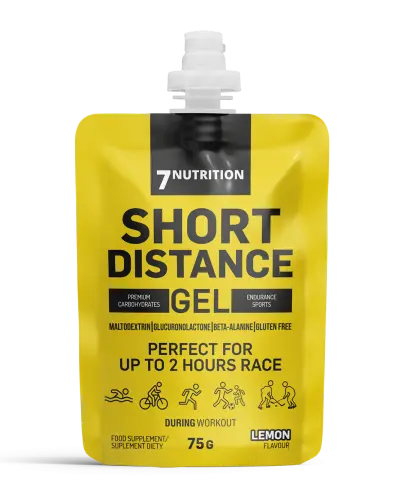 7NUTRITION SHORT DISTANCE GEL ŻEL ENERGETYCZNY LEMON CYTRYNOWY 75 G