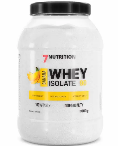 7NUTRITION WHEY ISOLATE 90 BANANA ODŻYWKA BIAŁKOWA BIAŁKO BANANOWA 1 KG