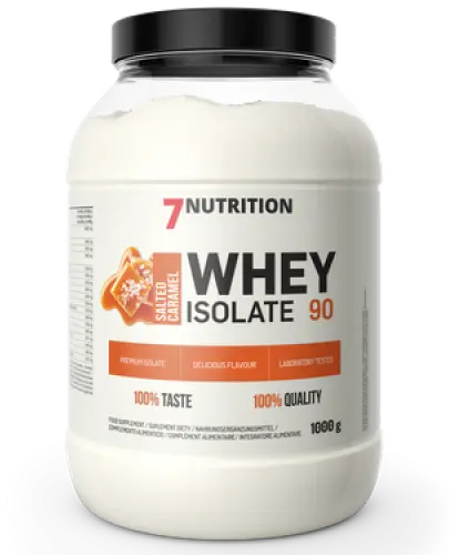 7NUTRITION WHEY ISOLATE 90 SŁONY KARMEL ODŻYWKA BIAŁKOWA BIAŁKO 1 KG