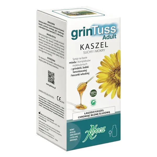 GrinTuss Adult Syrop na kaszel suchy i mokry, 128 g
