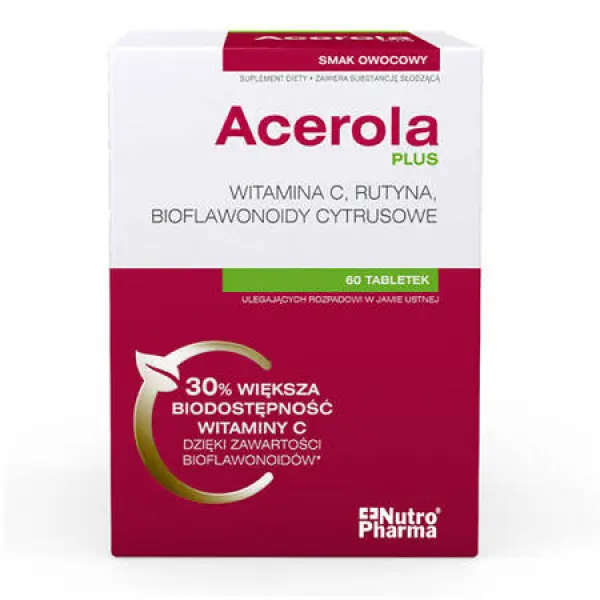 Acerola Plus 60 tabletek do ssania
