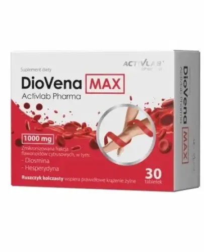 ACTIVLAB DIOVENA MAX WSPARCIE KRĄŻENIA ŻYLNEGO 30 TABLETEK