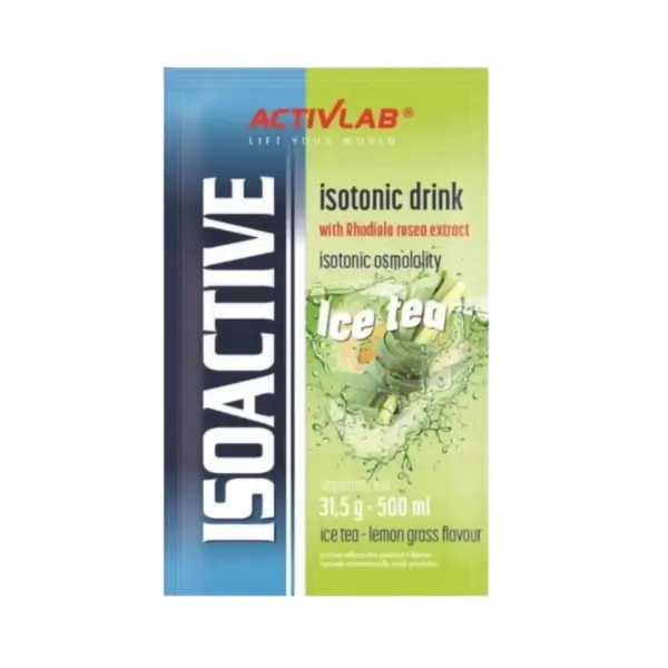 ACTIVLAB ISOACTIVE Elektrolity dla sportowców HERBATA Z TRAWĄ CYTRYNOWĄ  1 sasz