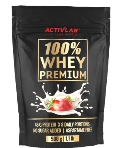 ACTIVLAB Odżywka wysokobiałkowa WHEY PREMIUM TRUSKAWKA 500 g