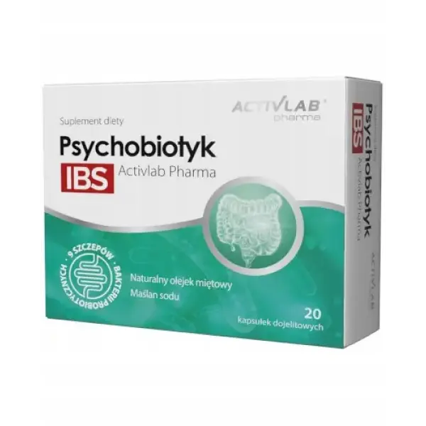 ACTIVLAB PSYCHOBIOTYK IBS PROBIOTYKI 20 KAPSUŁEK