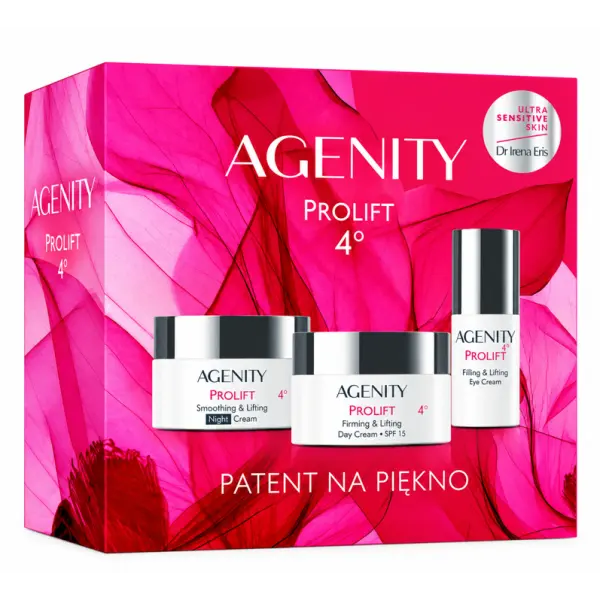 AGENITY PROLIFT 4 STOPIEŃ KREM NA DZIEŃ + KREM NA NOC + KREM POD OCZY ZESTAW