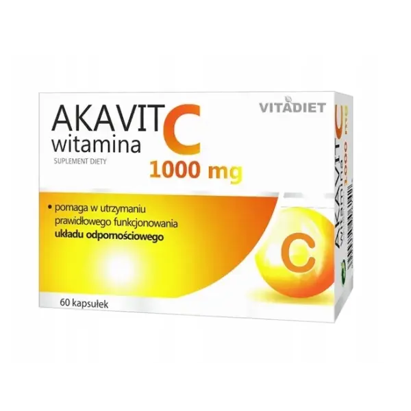 AKAVIT C witamina C 1000 mg 60 kapsułek 