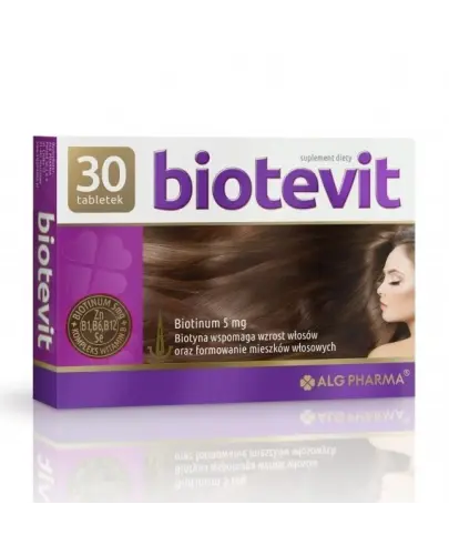 ALG PHARMA BIOTEVIT SKÓRA WŁOSY POZNOKCIE 30TABL.