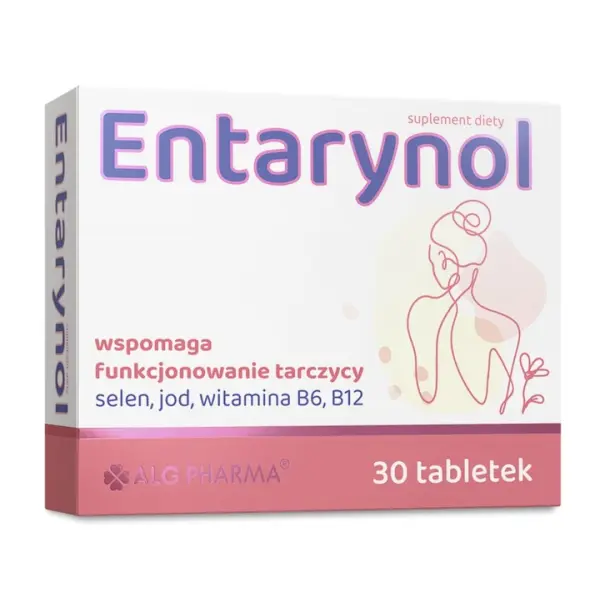 ALG PHARMA ENTARYNOL TARCZYCA JOD SELEN WIT. B6 B12 30TABL.