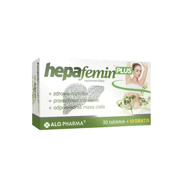 ALG PHARMA HAPAFERMIN PLUS ZDROWA WĄTROBA TRAWIENIE 40 TABL.