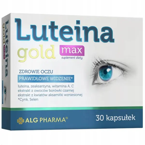 ALG PHARMA LUTEINA GOLD MAX PRAWIDŁOWE WIDZENIA 30KAPS