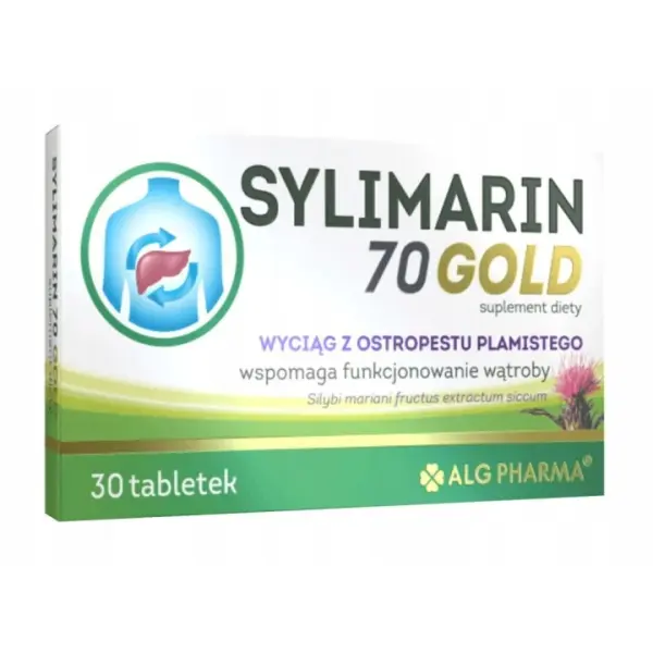 ALG PHARMA SYLIMARIN70 GOLD WSPOMAGA WĄTROBE 30 TABL.
