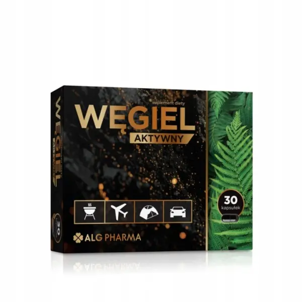 ALG PHARMA WĘGIEL AKTYWNY WSPARCIE TRAWIENIA 30 KAPS.