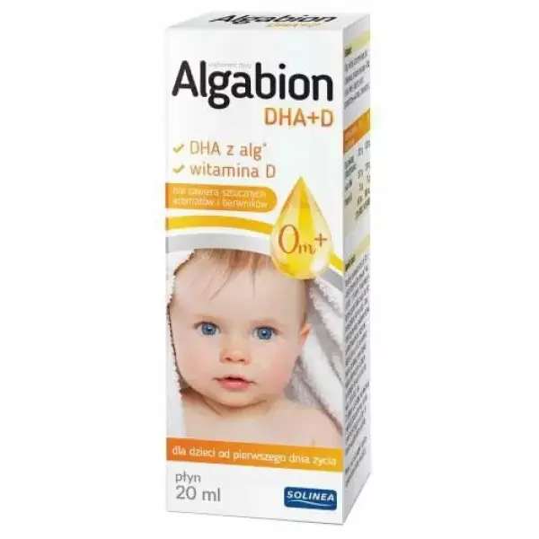 ALGABION DHA+D PŁYN KROPLE DLA DZIECI 20ML