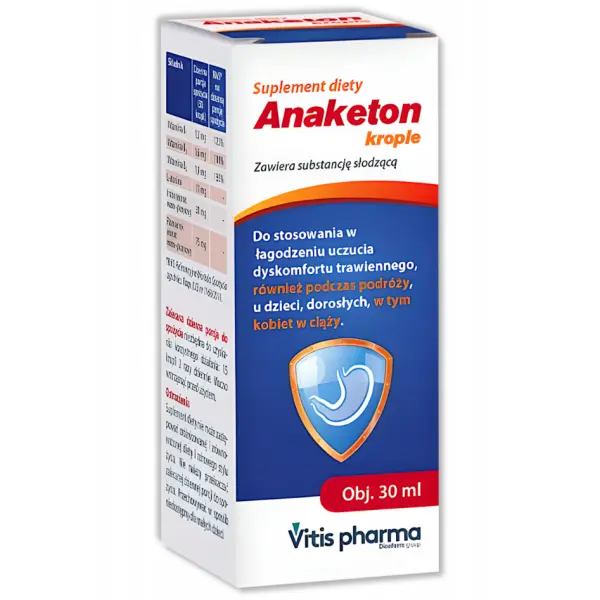 ANAKETON NA NUDNOŚCI I WYMIOTY KROPLE 30 ML