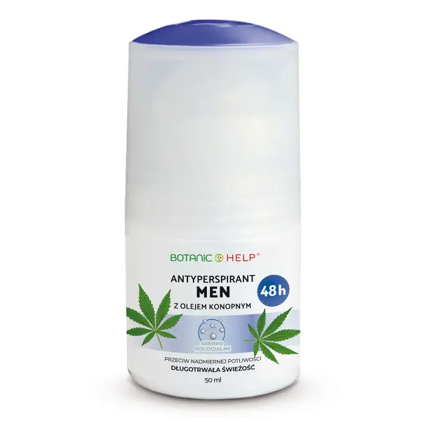 ANTYPERSPIRANT MEN Z OLEJEM KONOPNYM 50ml BOTANIC HELP 