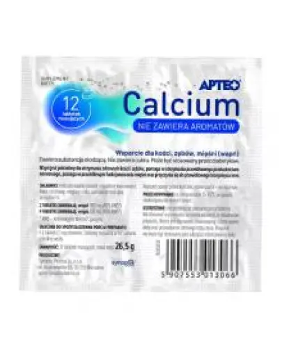 Apteo Calcium w folii, 12 tabletek musujących