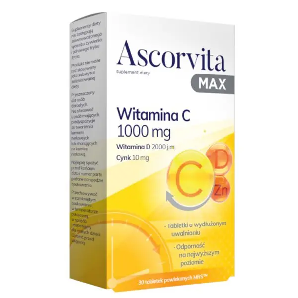 Ascorvita Max, 30 tabletek
