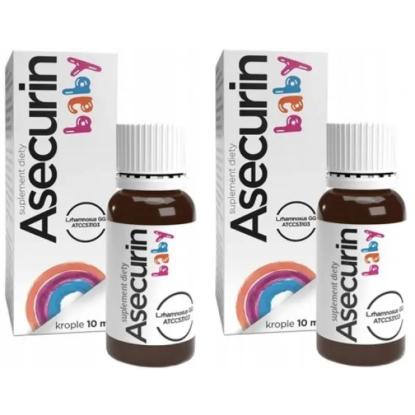 ASECURIN BABY PROBIOTYK DLA DZIECI KROPLE 2 OPAKOWANIA ZESTAW