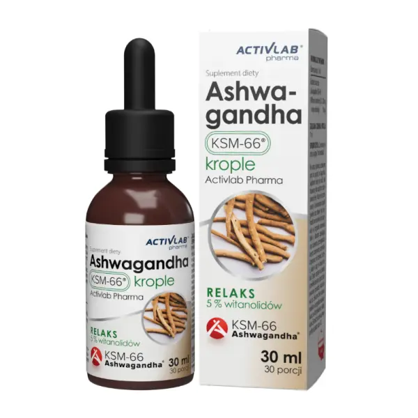 ASHWAGANDHA KSM-66 30 ml krople ACTIVLAB 