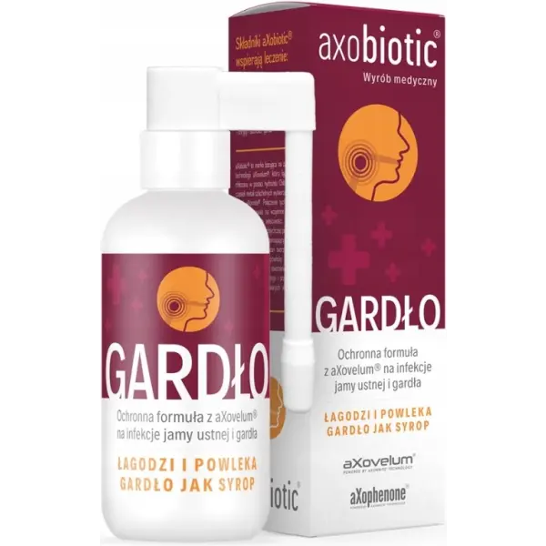 Axobiotic Gardło jama ustna infekcje spray łagodzący 30 ml