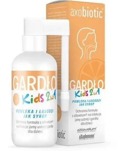 AXOBIOTIC KIDS 2w1 spray powlekający do gardła 30 ml