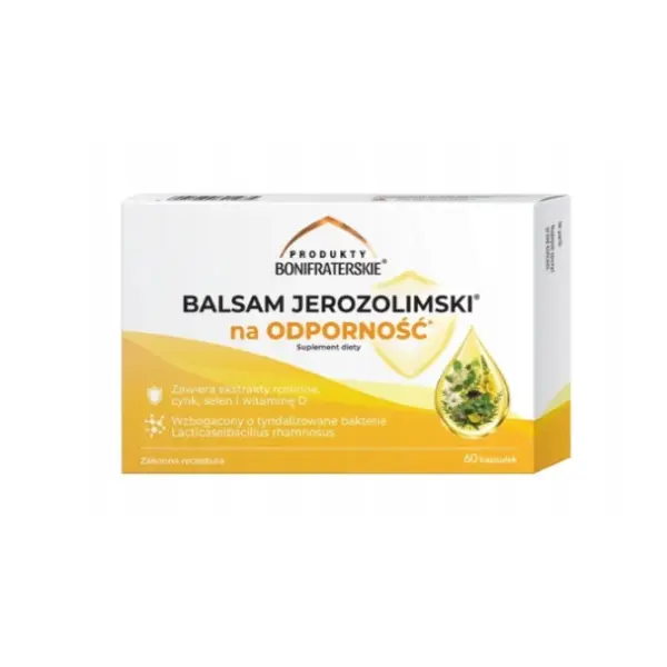 BALSAM JEROZOLIMSKI NA ODPORNOŚĆ MOC ZIÓŁ 60 KAPSUŁEK
