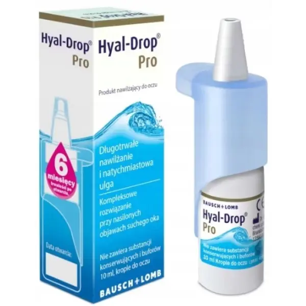 BAUSCH&LOMB HYAL-DROP PRO KROPLE DO OCZU 10 ML 