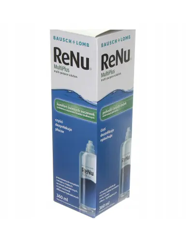 BAUSH&LOMB RENU MULTIPLUS PŁYN DO SOCZEWEK CZYŚCI I DEZYNFEKUJE 360ML 