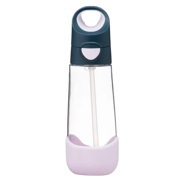 B.box Butelka na wodę tritanowa ze słomką 600ml Indigo Rose