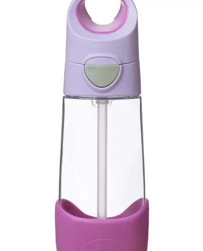 B.BOX BUTELKA TRITANOWA ZE SŁOMKĄ 450 ML SUGAR PLUM