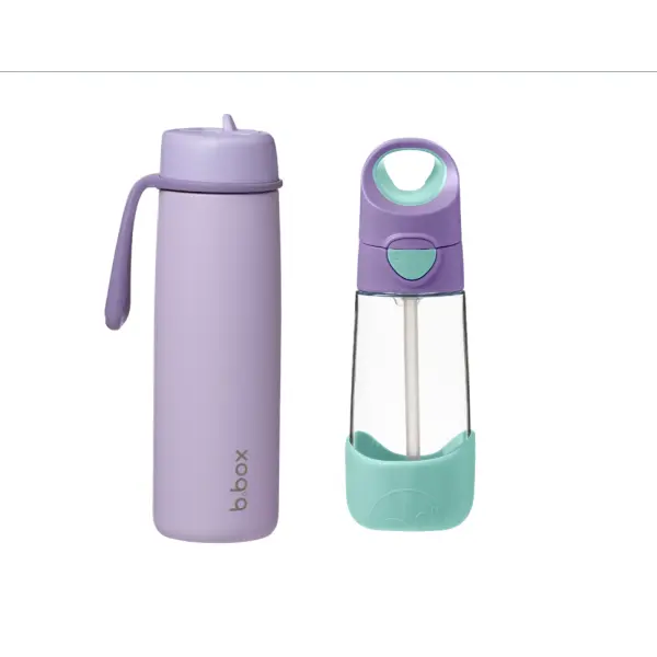 B.BOX ZESTAW HYDRO TEAM BUTELKA TERMICZNA 690ML LILAC LOVE + BUTELKA TRITANOWA 4