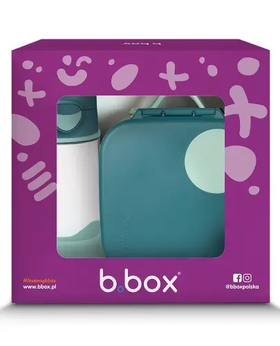 B.BOX ZESTAW MINI LUNCHBOX + SPORTOWA BUTELKA TRITANOWA 450 ML EMERALD FOREST