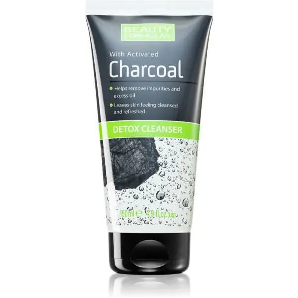 BEAUTY FORMULAS CHARCOAL Żel do mycia twarzy z aktywnym węglem 150ml