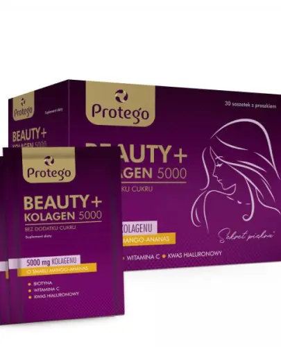 BEAUTY + KOLAGEN 5000 MANGO-ANANAS 30 SASZETEK PROTEGO 
